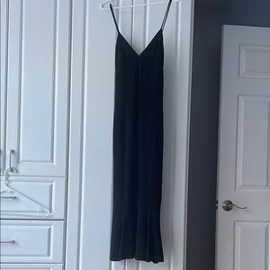 Norma Kamali black slip dress size L